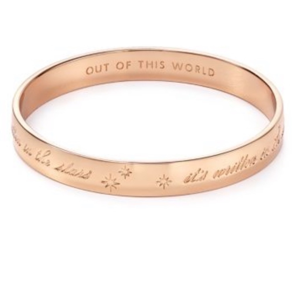Kate Spade out of this world rose gold bangle